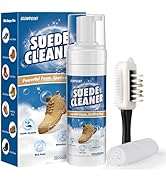 GLOWPOINT Suede Shoe Cleaner, 6.67Oz Suede and Nubuck Cleaning kit with Brush &amp; Towel, Removes Di...