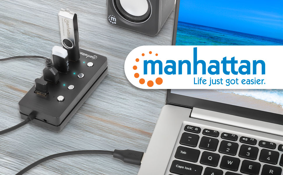 USB hub USB 3.0 4-port hub USB 3.2 Gen 1 Type-A hubUSB-A hub SuperSpeed USB