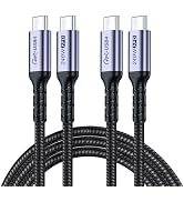 SUMPK USB 4 Cable 6.6FT 2 Packs, 240W USB C to USB C Cable, High Speed 40Gbps Data, 8K 60Hz, 5K 6...
