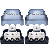 RECOIL DB13P 3 Way Power Distribution Block, 1 X 0/2/4 Gauge in / 3 X 4/8 Gauge Out Power Distrib...