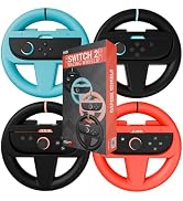 Orzly Racing Steering Wheels Compatible with Switch 2 (2025 Console) – Party [Pack of 4] Joy-Con ...