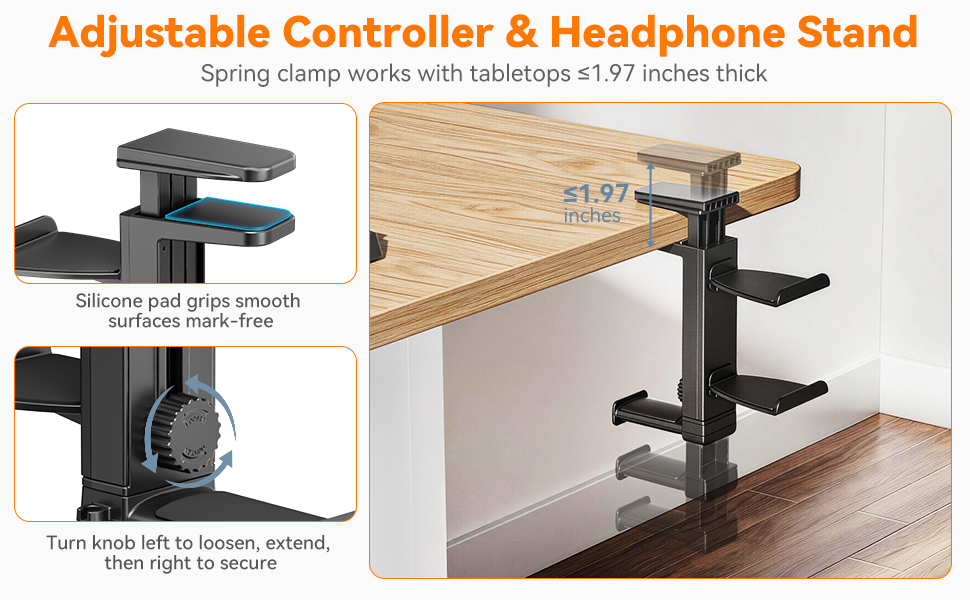 Controller &amp;amp; Headset Holder for Desk