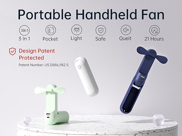 portable handheld fan