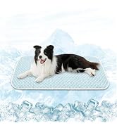 MICROCOSMOS Pet Cooling Mat &amp; Sleeping Pad- Breathable Bubble Surface, EZ Clean. Keep Cooling for...