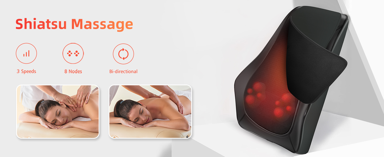 shiatsu neck and back massager