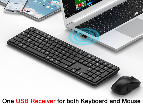 silent keyboard and mouse wireless