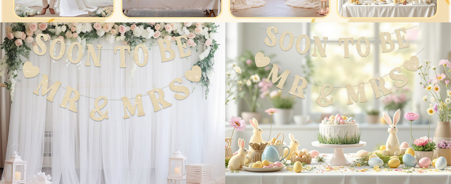 wedding shower engagement party banners