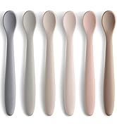 Silicone Baby Feeding Spoons, First Stage Baby Infant Spoons, Soft-Tip Easy on Gums I Training Sp...