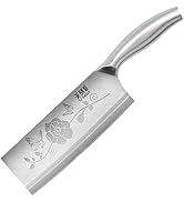 Vegetable Cleaver Knife 7.4 Inch, Ultra Sharp Chinese Chef's Knives, Full-tang Meat Cleaver 30Cr1...