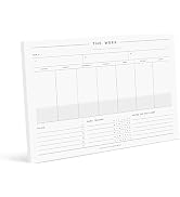 Bliss Collections Weekly Planning Pad, To Do List Notebook - Undated Tear-Off Sheets Notepad - Wo...