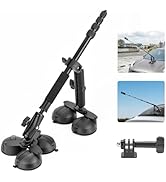BRDRC Suction Cup Car Mount for Insta 360 X5 X4 X3, Window Windshield Mount Kit with 1.5M Extensi...