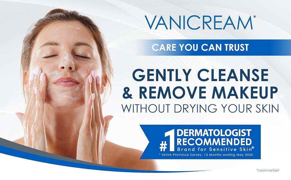 Vanicream gentle facial cleanser that purifies skin while keeping it soft, smooth, and hydrated.
