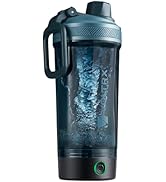 VOLTRX Shaker Bottle, Gallium USB C Rechargeable Electric Protein Shake Mixer, Shaker Cups for Pr...