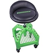 OEMTOOLS 24907 Pneumatic 360 Degree Swivel Stool, Mechanics Rolling Creeper Seat, Heavy Duty Roll...