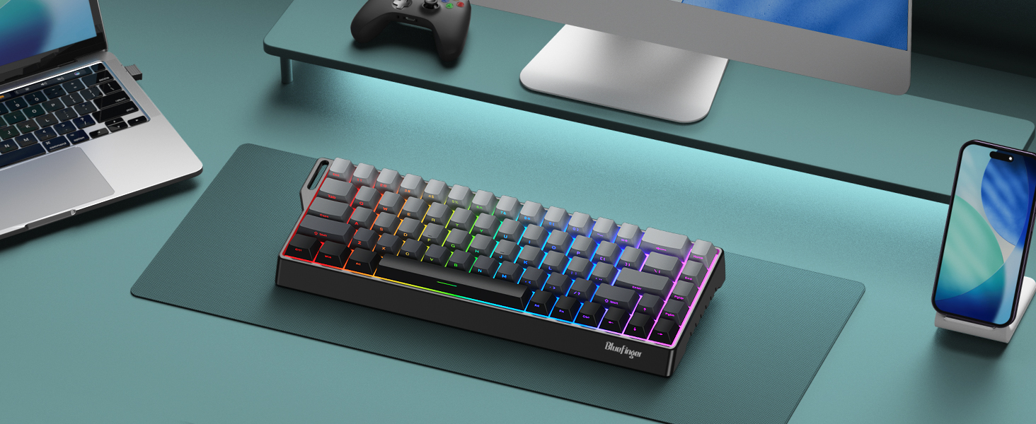 60% percent keyboard Wireless keyboard Bluetooth keyboard Small keyboard