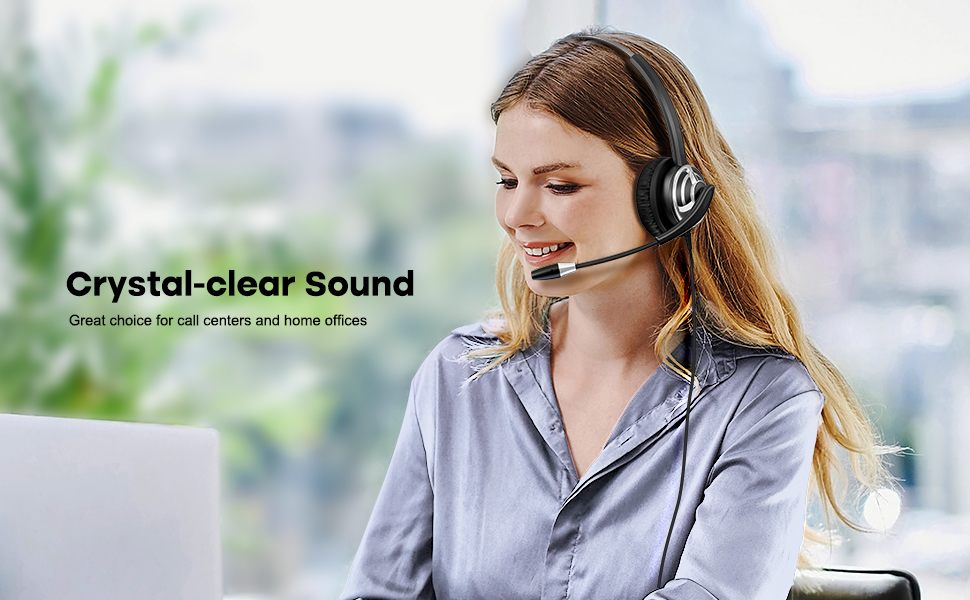 usb headset with microphone for pc noise canceling