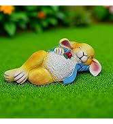 Mingzhang Garden Rabbit Statue Outdoor Decor Animal Bunny Figurines Ornament for Home Office Porc...