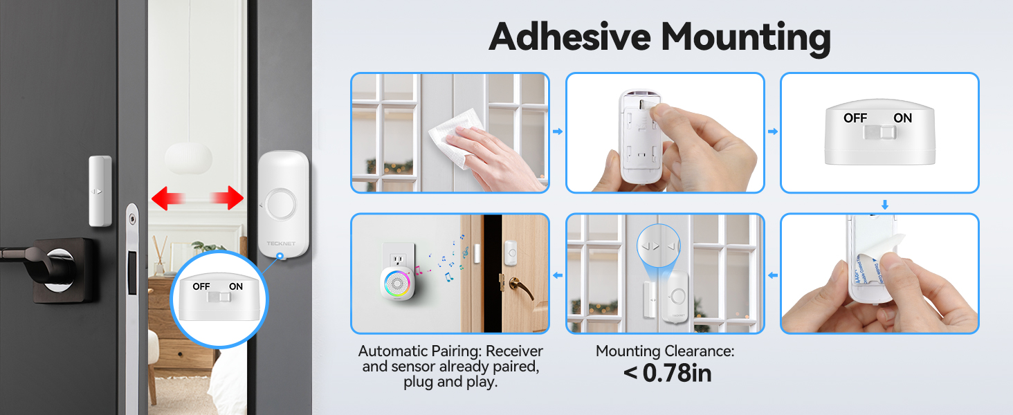 Wireless Door Chime Sensor Alarm