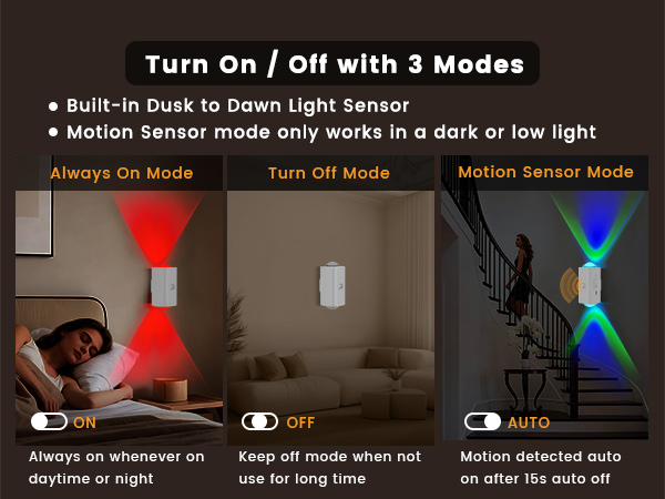 easuntec rgb night light rechargeable motion sensor color changing night light white A+mb 005