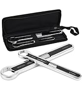 HORUSDY 44-in-1 Universal Wrench Set with Tool Bag, Adjustable 5mm-27mm and 3/16-1-1/16 inch Size.