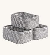 Goodpick Storage Baskets, Small Baskets for Organizing, Toy Storage for Gifting, Woven Rope Shelf...
