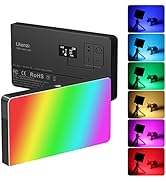 ULANZI PL-01 RGB Video Light, Portable RGB Camera Light with 4000mAh Battery, 360° Color 20 Light...