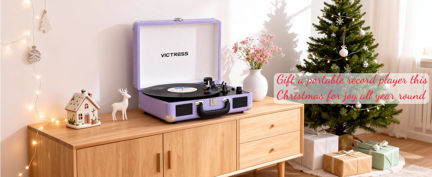 purple record player