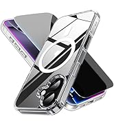 LWLFEKA for iPhone 17 Case Clear with Privacy Screen Protector [Non-Yellowing] [Compatible with M...