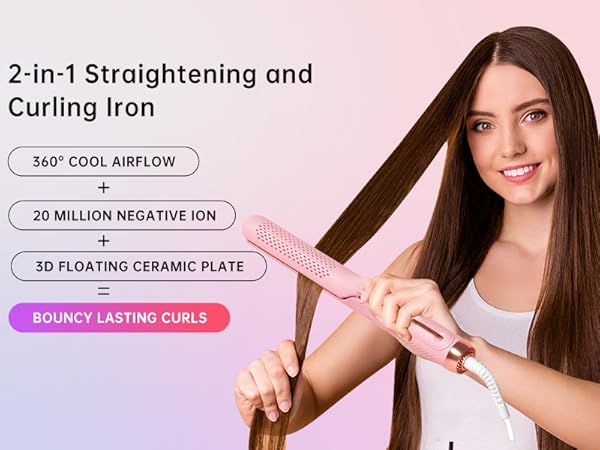 airflow 2 in 1 straightener and curler