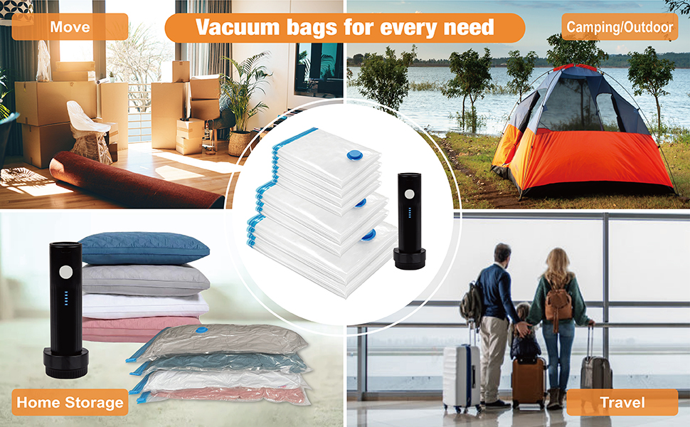 bolsas al vacio ropa para viaje travel vacuum bags with pump