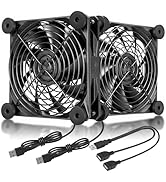 upHere N12U03 USB Fan Silent 120mm Fan for Computer Cases Computer Cabinet PlayStation Xbox Cooling