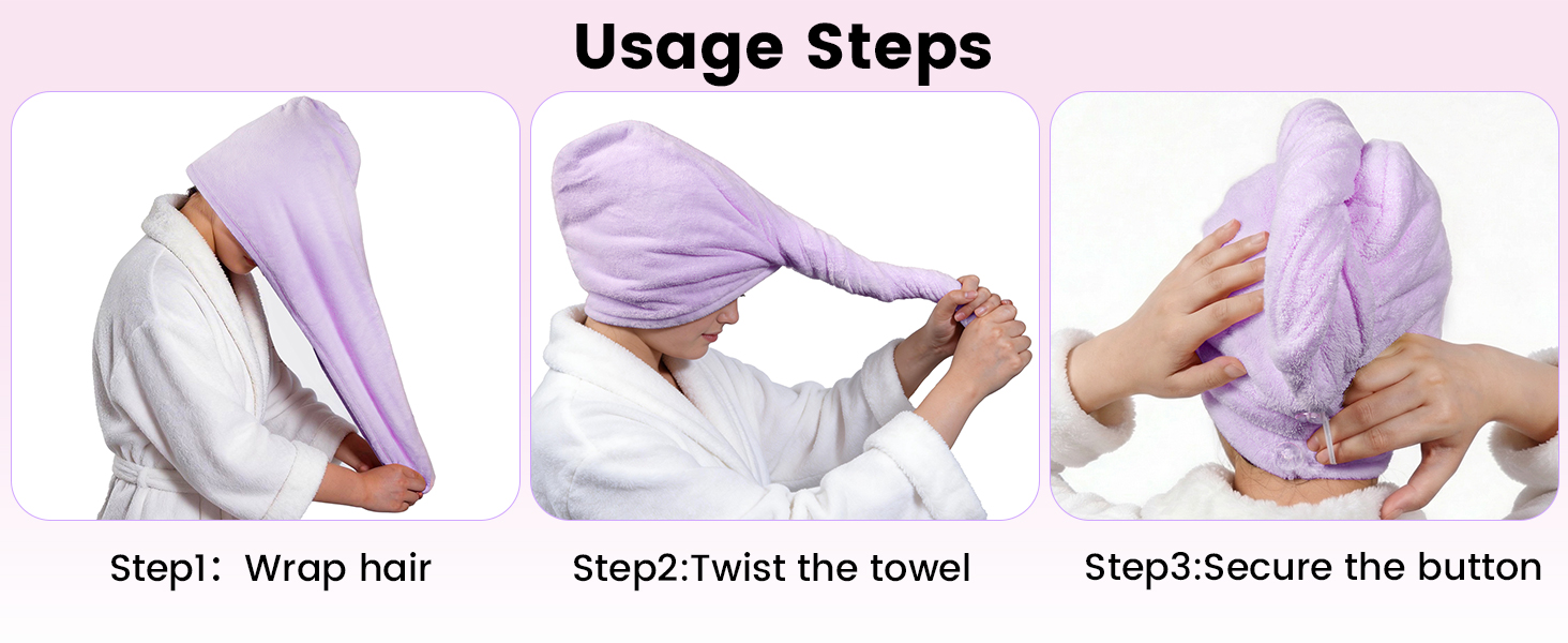 Portable Microfiber Hair Drying Towel — Ideal for Bathrooms, Offices, Sports, Leisure, and Travel