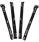 Angoily 12 Inch Bottom Mount Drawer Slides Metal Sliding Rail Hardware Accessories Pair for Smoot...