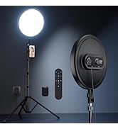 Weilisi Large Ring Light with 72" Tripod Stand, 6500K Full-Screen Selfie Ring Light for Live Stre...