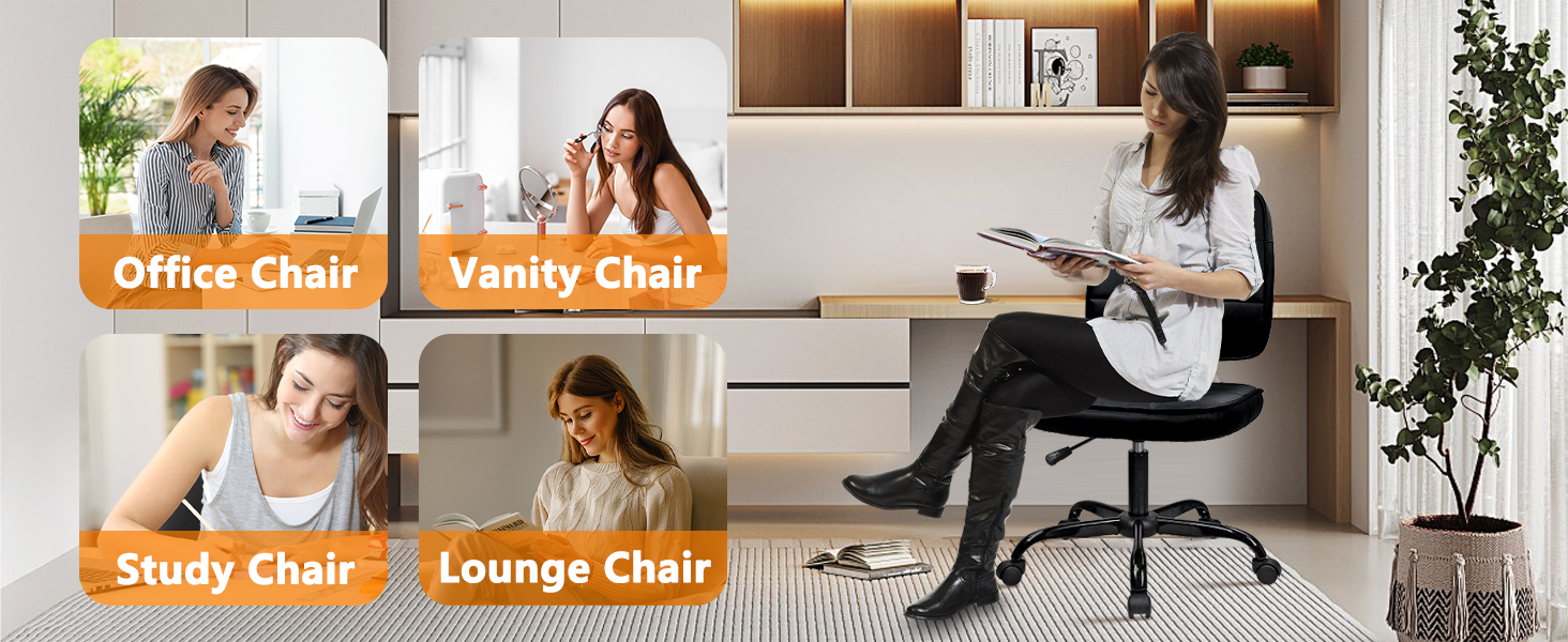 small leather office chair