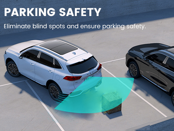 GreenYi ahd 1080p rear view camera with trajectory guide line