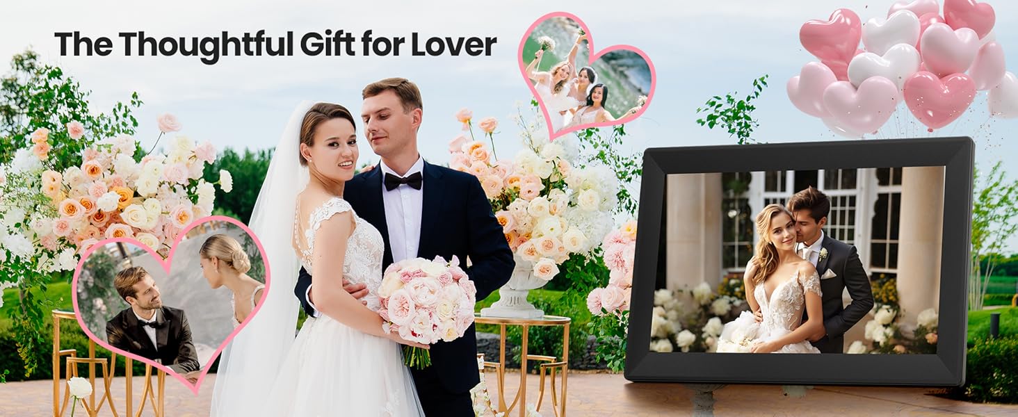 Uhale 10.1inch Digital Picture Frame WiFi Smart Touch Screen Digital Photo Frame