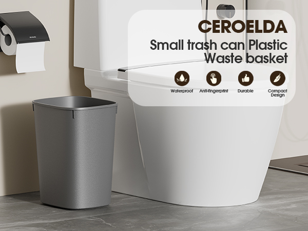 CEROELDA Small trash can Plastic Waste basket