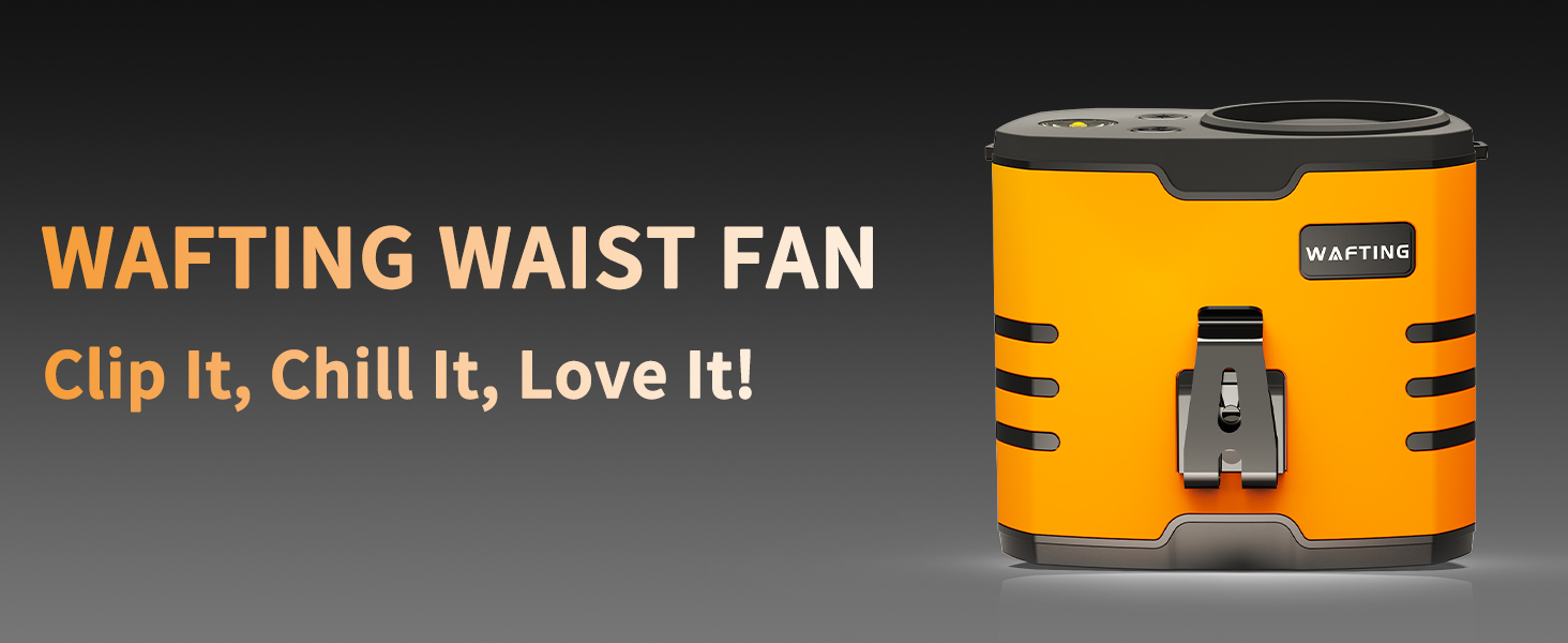 WAFTING portable waist fan