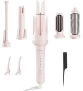 BETECURVY 5 in 1 Automatic Curling Iron Set with 3 Interchangeable Ceramic Barrels (0.5”-1”-1.25”...