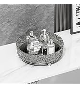 J Warrior 360 Rotating Makeup Organizer Spinning Skincare Storage for Vanity, Perfume Lazy Susan ...
