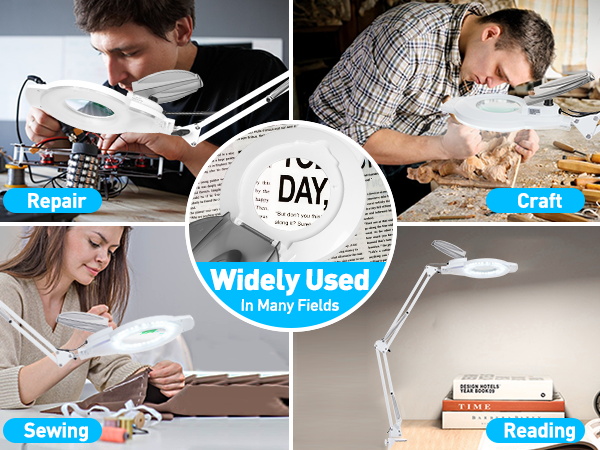 lighted magnifying glass