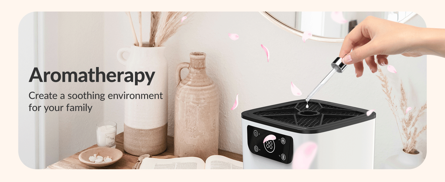 air purifier with essential oil diffuser