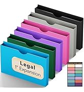 NORDUN Plastic 1 Inch Manila File Jackets Legal Size,12 Pack Reinforced Manilla Pocket Folders,Co...