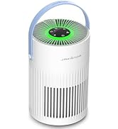 Jafanda Small Air Purifier JF068, 20dB Sleep Mode, Portable Air Cleaner with Handle, 3-Stage HEPA...