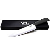 Vos Ceramic Knife 8 Inch Chef with Cover and a Gift Box - Advanced Kitchen Tool for Chefs - Sharp...