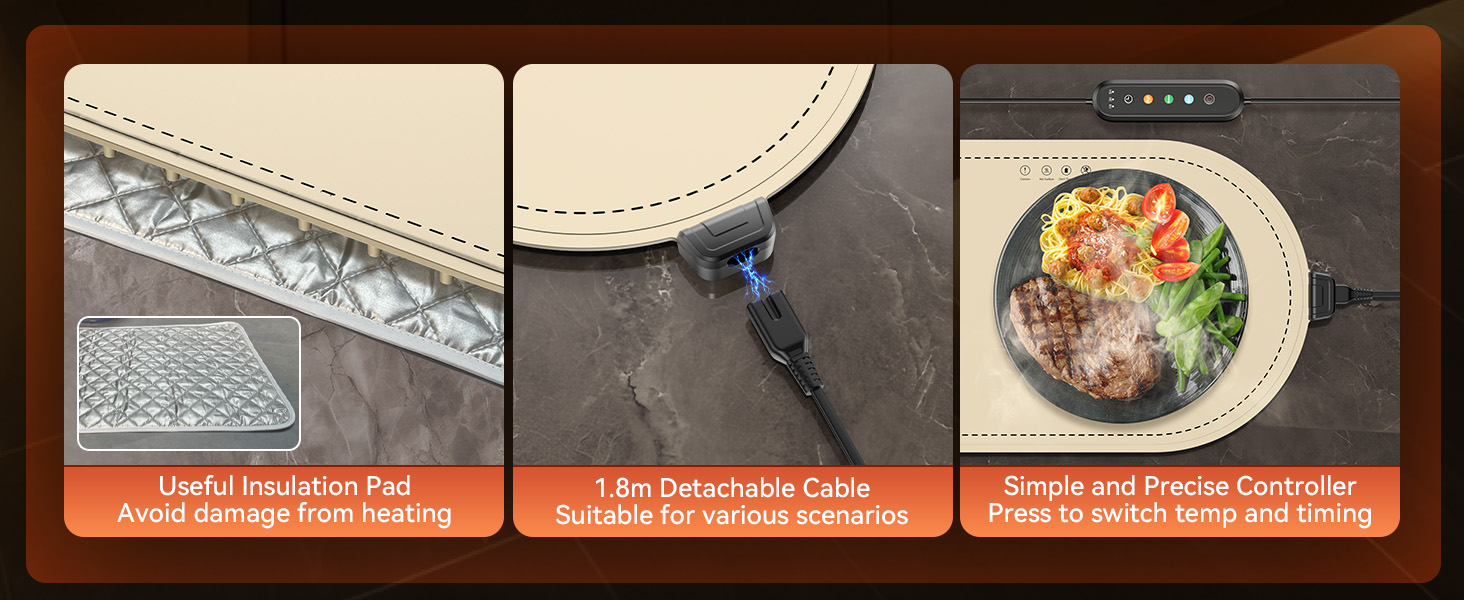 warming mat for food