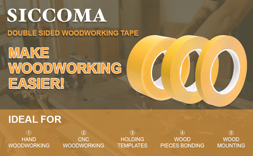double sided woodworking tape