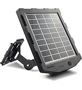 Trail Camera Solar Panel, WingHome Solar Battery Charger Kit 12V/1A 6V/1.5A with Build-in 2000mAH...