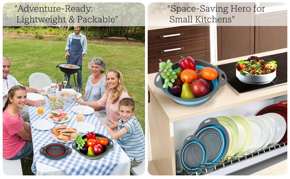 collapsible colander for easy to store